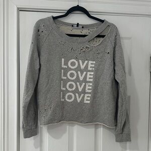 Generation Love Heather Gray Knit Top